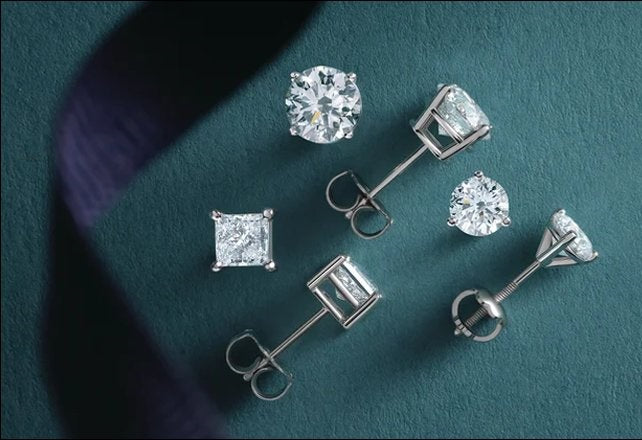 Stunning Diamond Stud Earrings in 3, 2, 1!