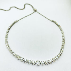 5.23 cttw Diamond Bolo Necklace