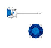 Load image into Gallery viewer, Genuine Sapphire Studs